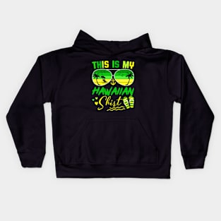 This Is My Hawaiian Tropical Luau Costume Party Hawaii Kids Hoodie